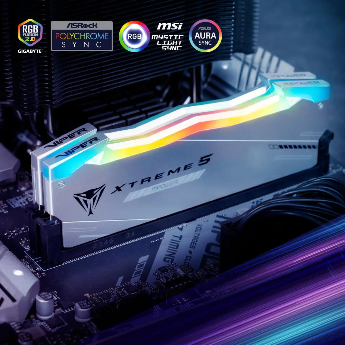 Patriot Memory Viper Xtreme 5 MPower RGB DDR5 PC64000 8000Mhz 48GB 2x24GB Ram - Image 7