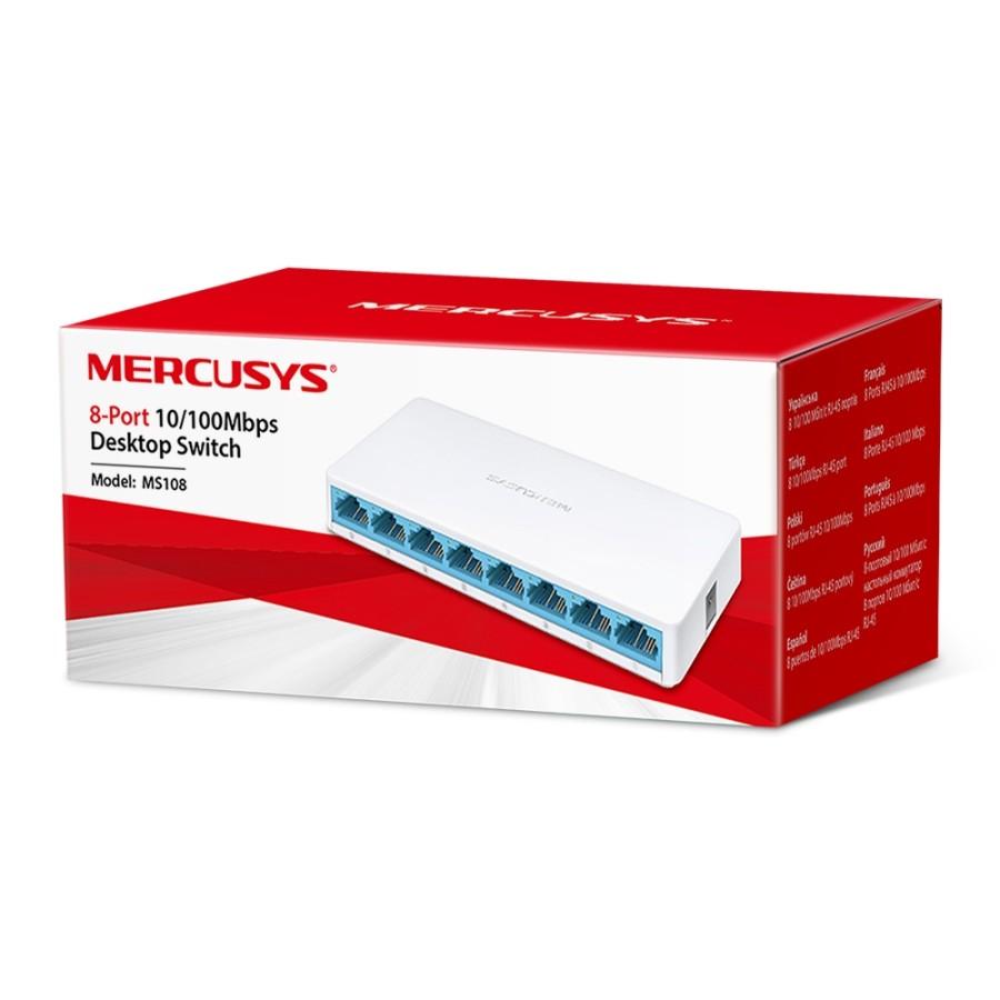 Mercusys MS108 8-Port 10/100Mbps Desktop Ethernet Switch Hub - Image 4
