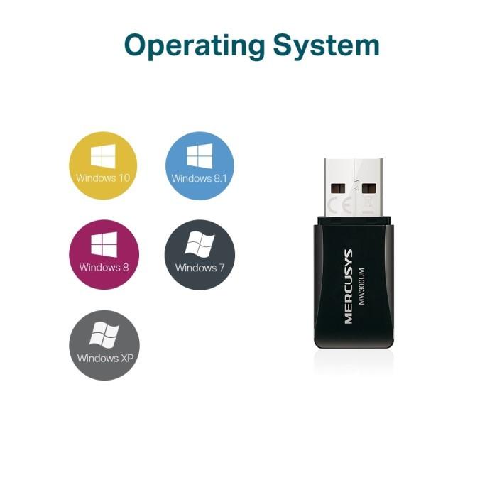 Mercusys MW300UM N300 Wireless Mini USB Adapter - Image 3