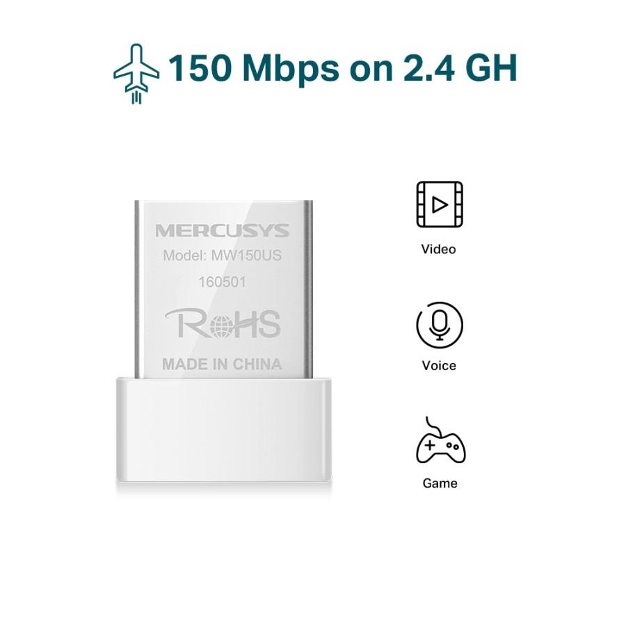 Mercusys MW150US N150 Wireless Nano USB Adapter - Image 2