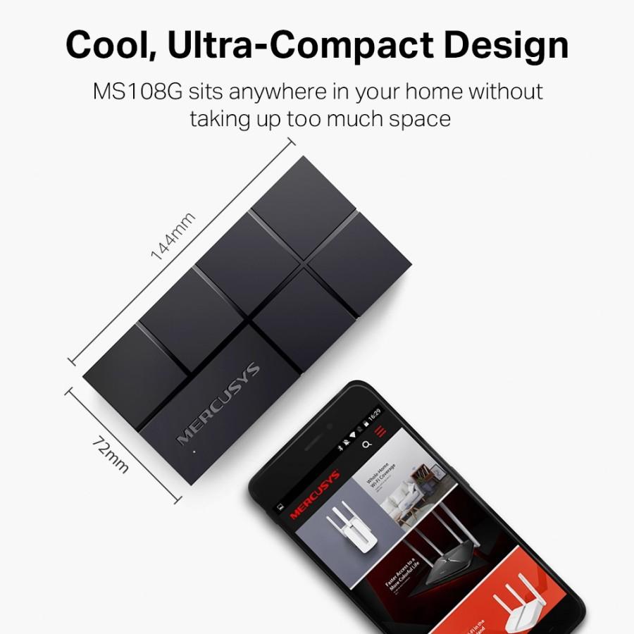 Mercusys MS108G 8-Port Gigabit Desktop Ethernet Switch Hub - Image 2