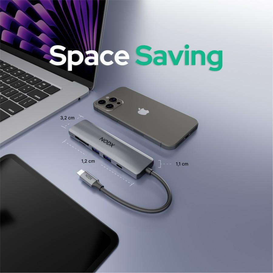 NODX Xport Plus USB HUB 6 In 1 USB Type-C - Image 5