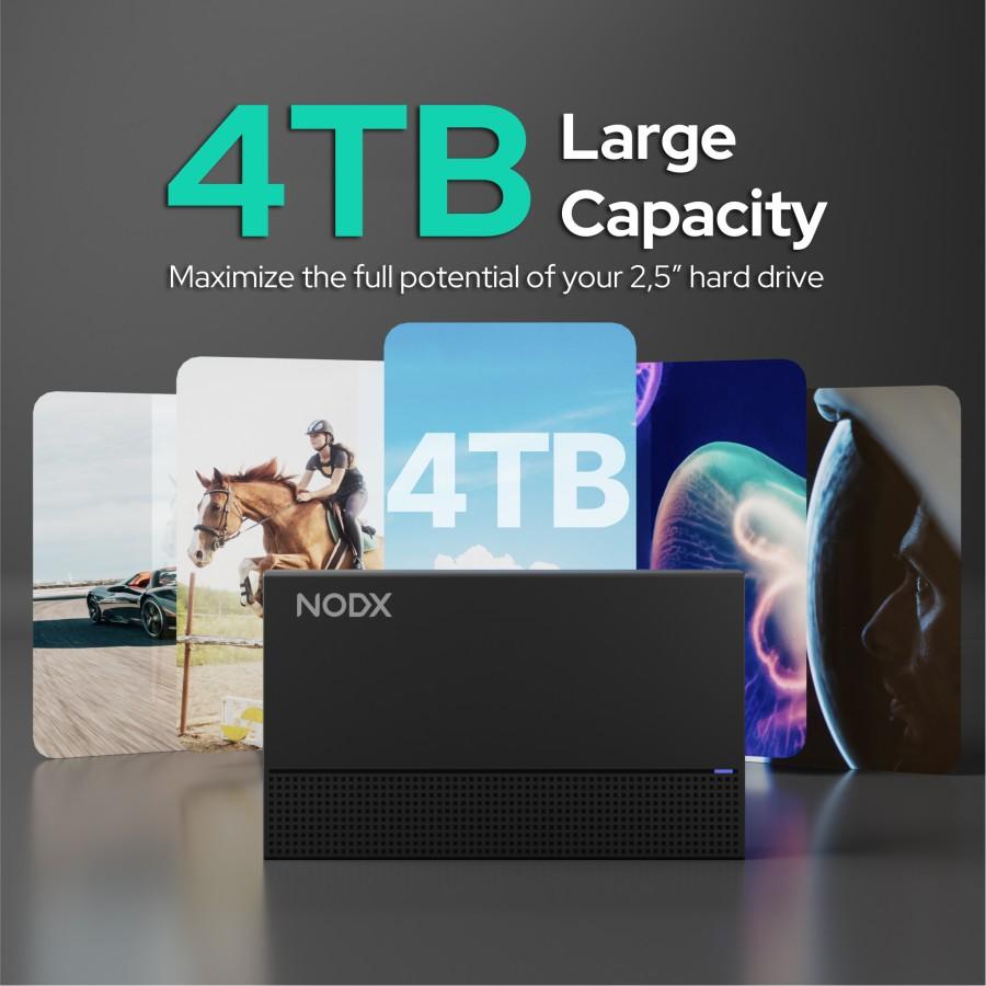 NODX Xpand Basic Enclosure External Case SSD & HDD 2.5" USB-A - Image 2
