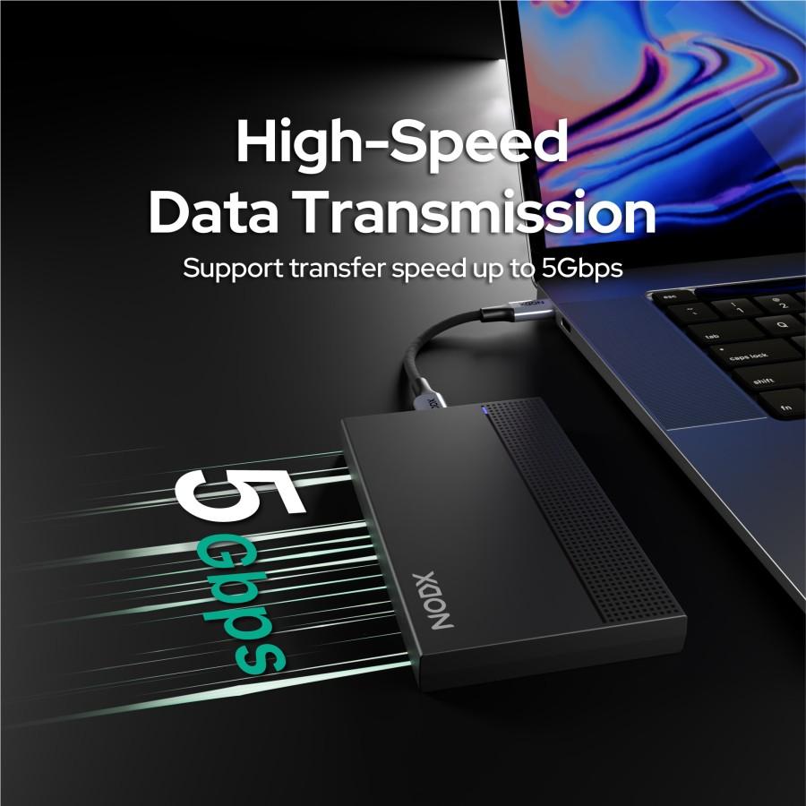 NODX Xpand Basic Enclosure External Case SSD & HDD 2.5" USB-A - Image 3