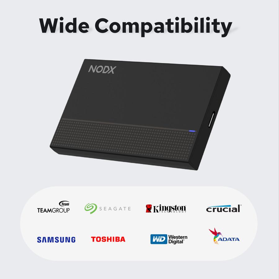 NODX Xpand Basic Enclosure External Case SSD & HDD 2.5" USB-A - Image 4