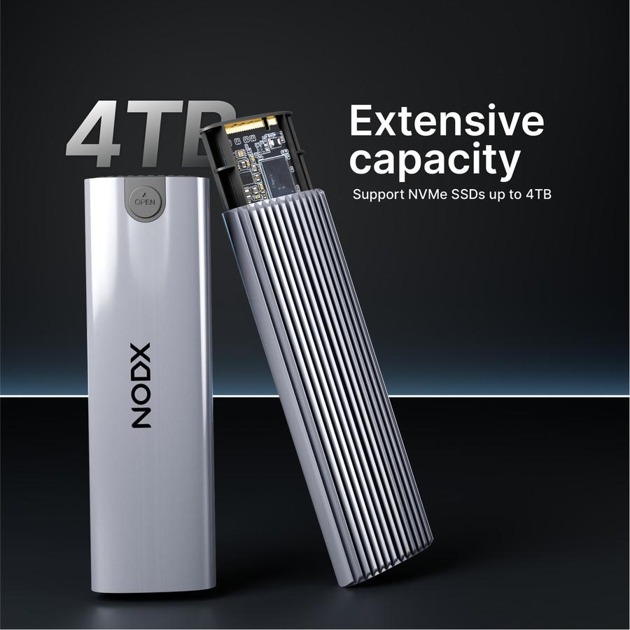 NODX Xpand Plus Enclosure External Case SSD M.2 NVMe USB Type-C - Image 2