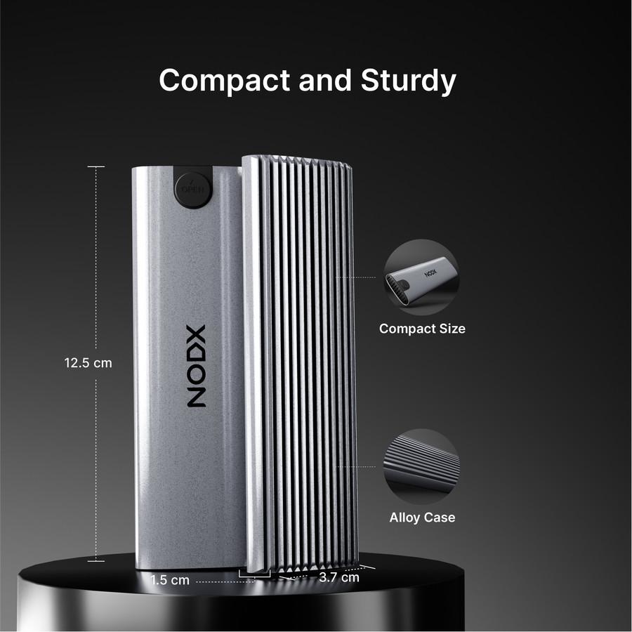 NODX Xpand Plus Enclosure External Case SSD M.2 NVMe USB Type-C - Image 3
