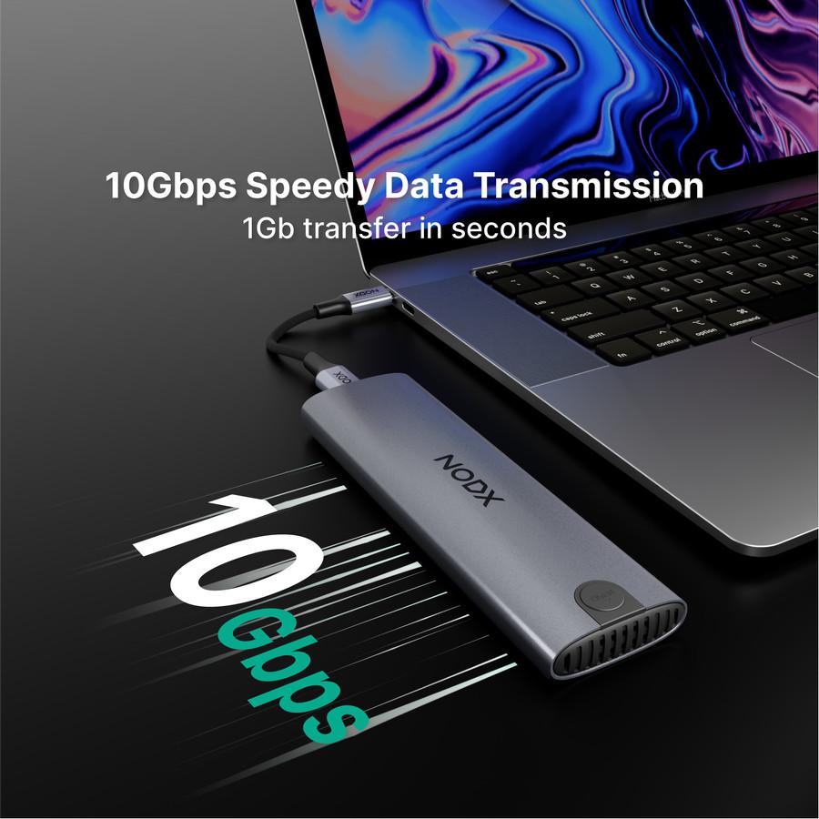 NODX Xpand Plus Enclosure External Case SSD M.2 NVMe USB Type-C - Image 4