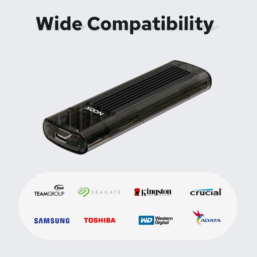 NODX Xpand Lite Enclosure External Case SSD M.2 NVMe USB Type-C - Image 5
