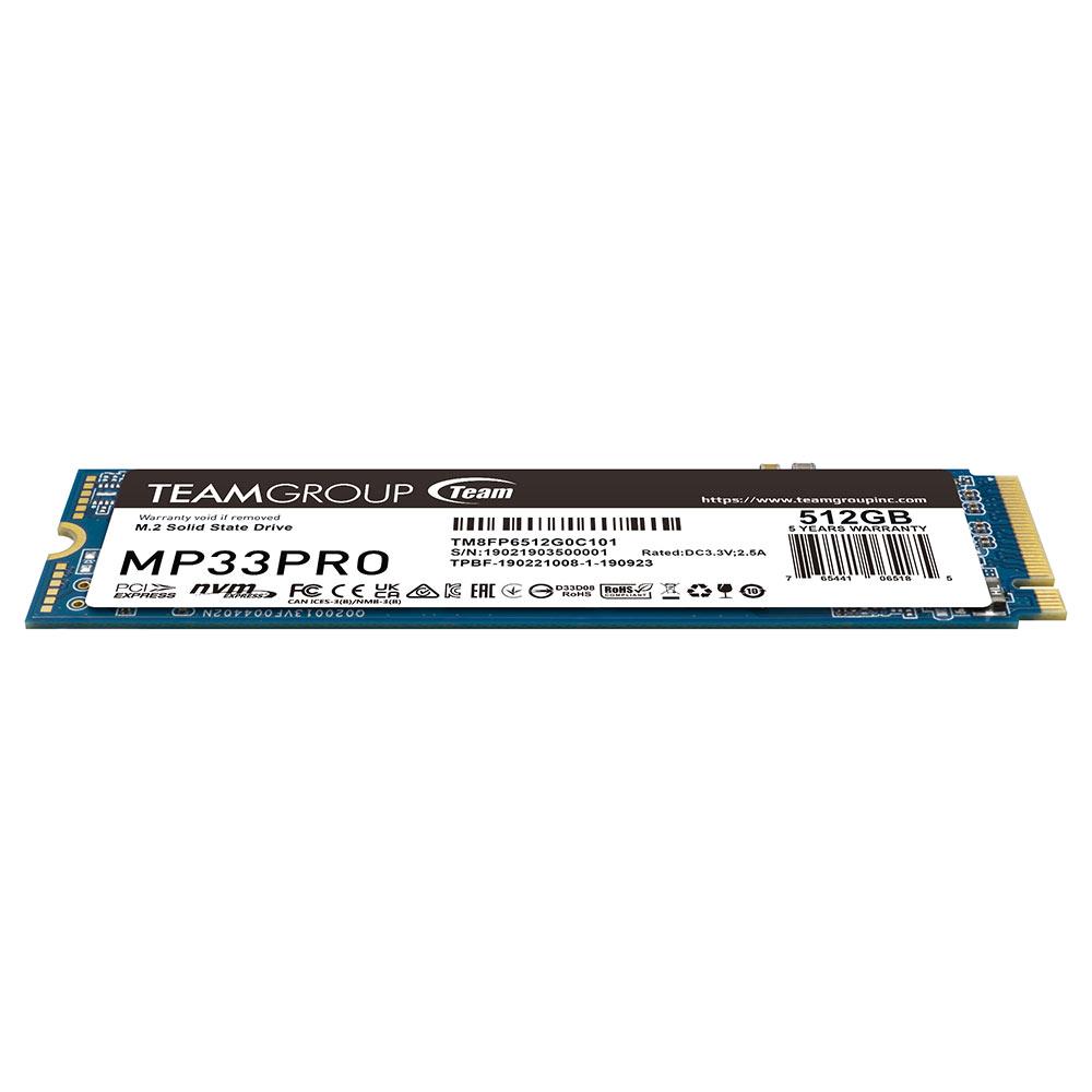 Team SSD MP33 Pro M.2 Pcie Gen3 Nvme 2280 512GB - M2 512 GB - Image 5