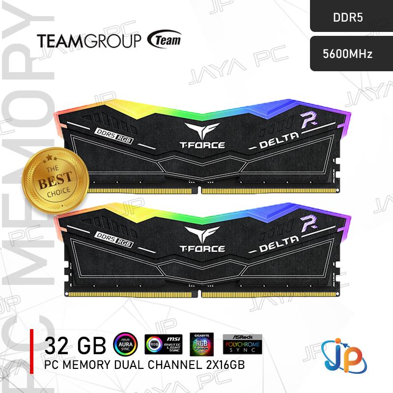 Memory Team T-Force Delta DDR5 RGB PC44800 5600Mhz 32GB 2x16GB Ram - Image 2