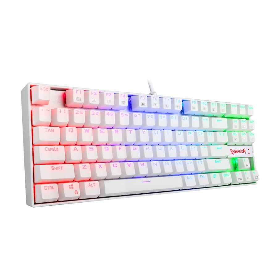 Redragon Kumara White K552W RGB - TKL Mechanical Gaming Keyboard - Image 2