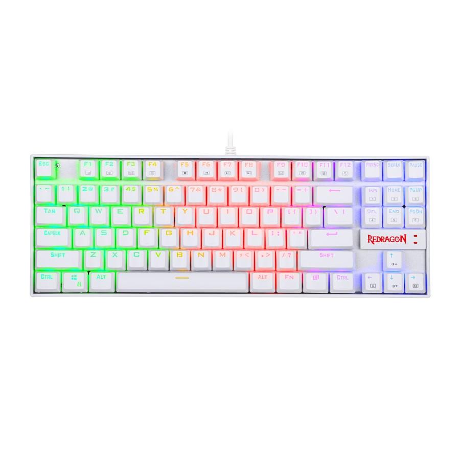 Redragon Kumara White K552W RGB - TKL Mechanical Gaming Keyboard - Image 3