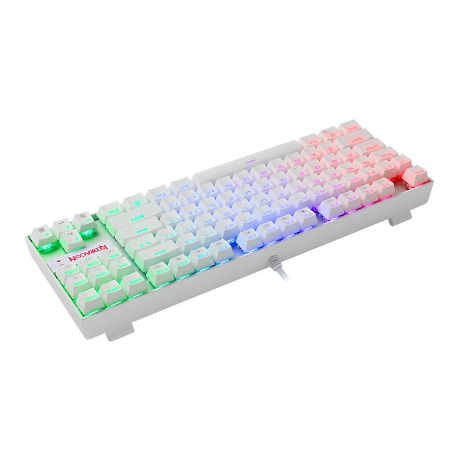Redragon Kumara White K552W RGB - TKL Mechanical Gaming Keyboard - Image 5