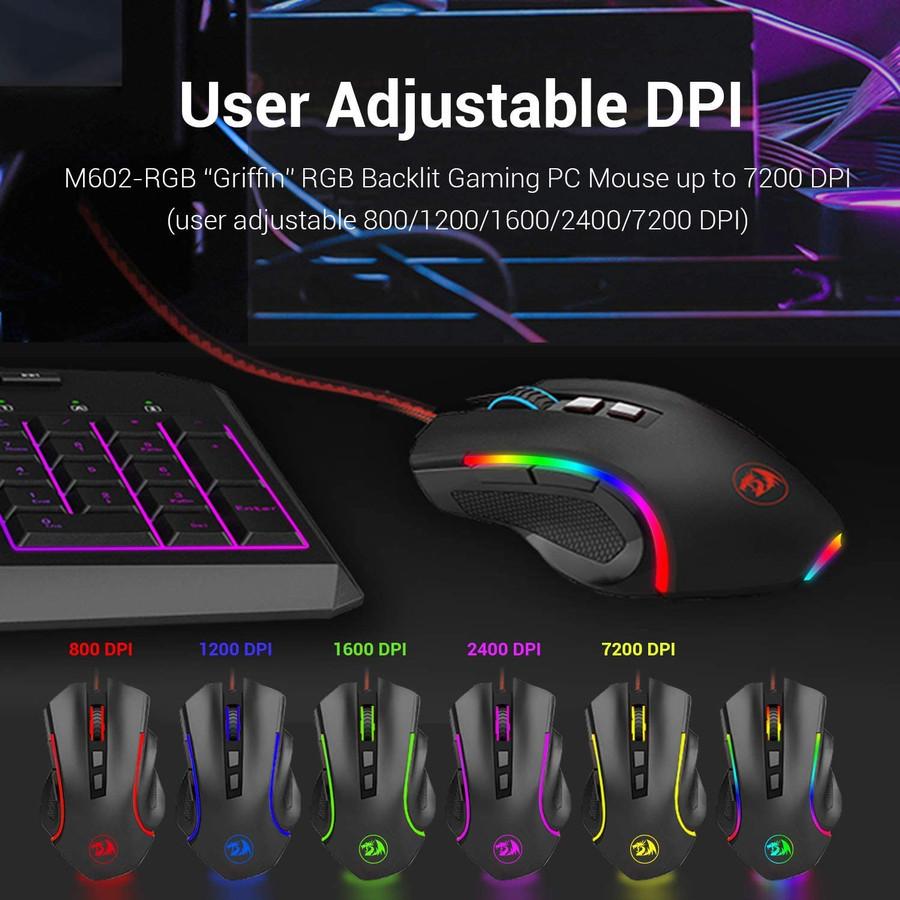 Redragon Griffin M607 RGB - Macro Gaming Mouse - Image 2