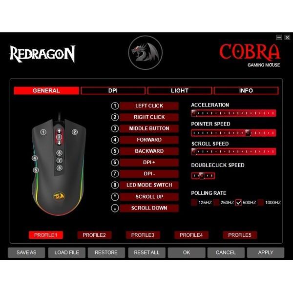 Redragon Cobra M711 RGB - Macro Gaming Mouse - Image 3