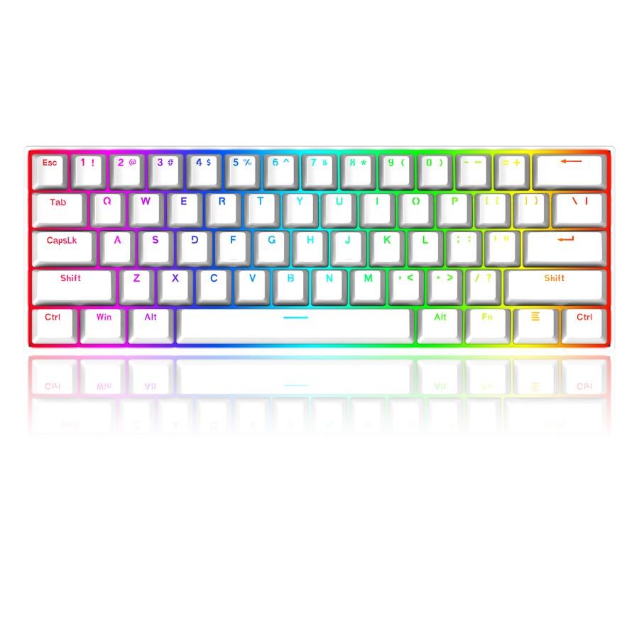 Redragon Dragonborn White K630W RGB - 60% Mechanical Gaming Keyboard - Image 2