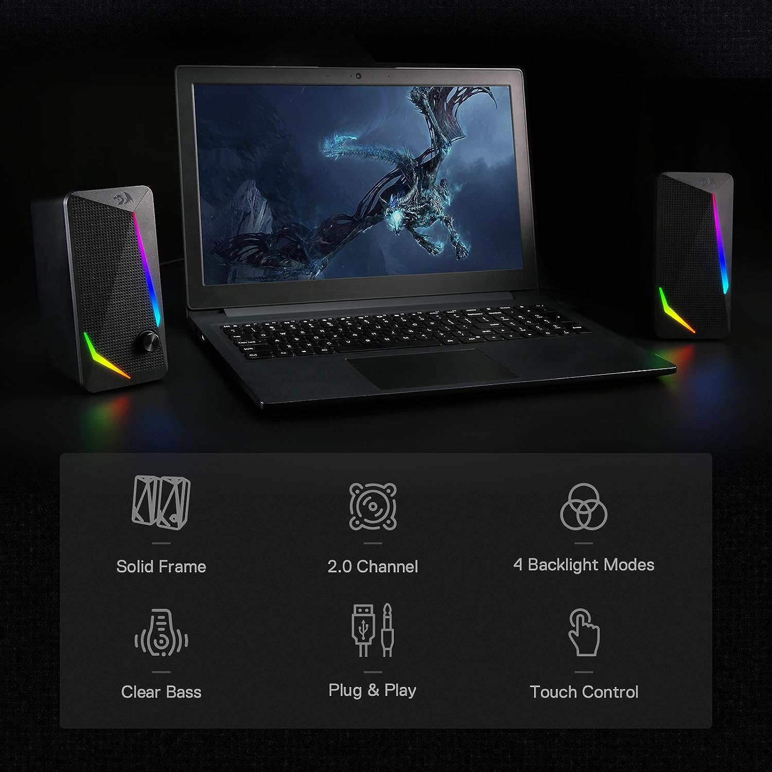 Redragon Waltz GS510 RGB - Gaming Speaker - Image 2