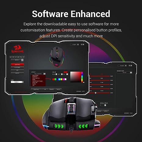 Redragon Sniper M801 RGB - Macro Gaming Mouse - Image 6