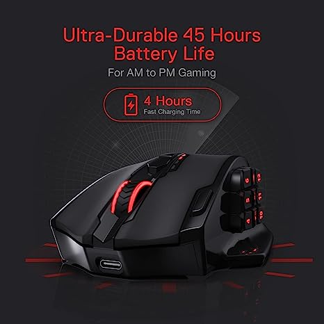 Redragon Impact ELite M913 RGB Wired & Wireless - Macro Gaming Mouse - Image 4