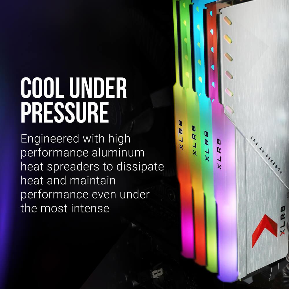 Memory PNY XLR8 EPIC-X Silver RGB PC28800 3600Mhz DDR4 16GB - 2x8GB - Image 6