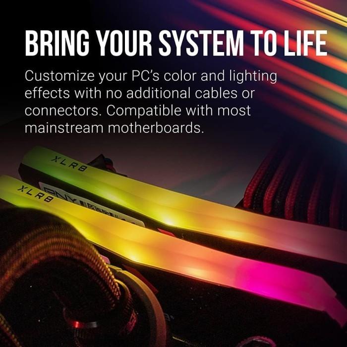 Memory PNY XLR8 EPIC-X RGB PC25600 3200Mhz DDR4 32GB - 2x16GB Ram - Image 3