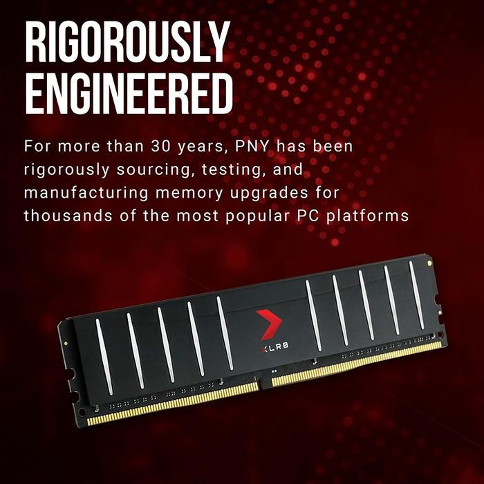 Memory PNY XLR8 Low Profile PC25600 3200Mhz DDR4 16GB - 2x8GB Ram - Image 4