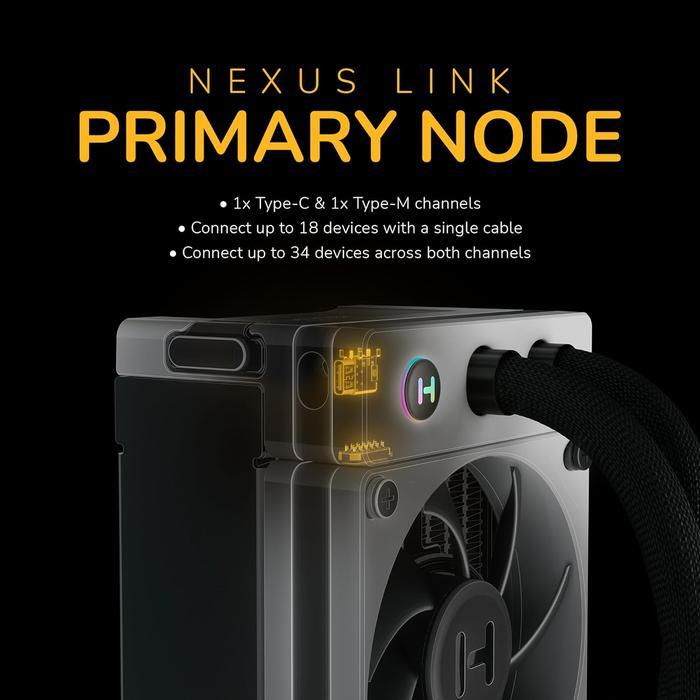 HYTE THICC Q60 Digital Processor Cooling - CPU AIO Cooler Fan 240mm with LCD IPS Display - Image 6