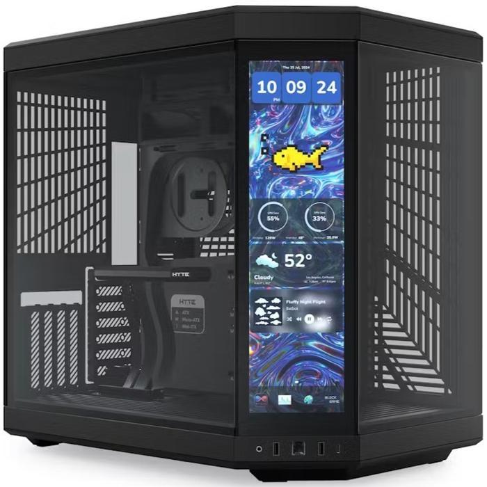 HYTE Y70 Infinite Touch Screen LCD PC Case - Tempered Glass Casing - Image 2