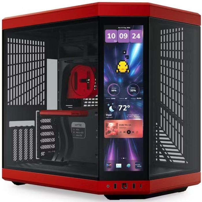 HYTE Y70 Infinite Touch Screen LCD PC Case - Tempered Glass Casing - Image 4