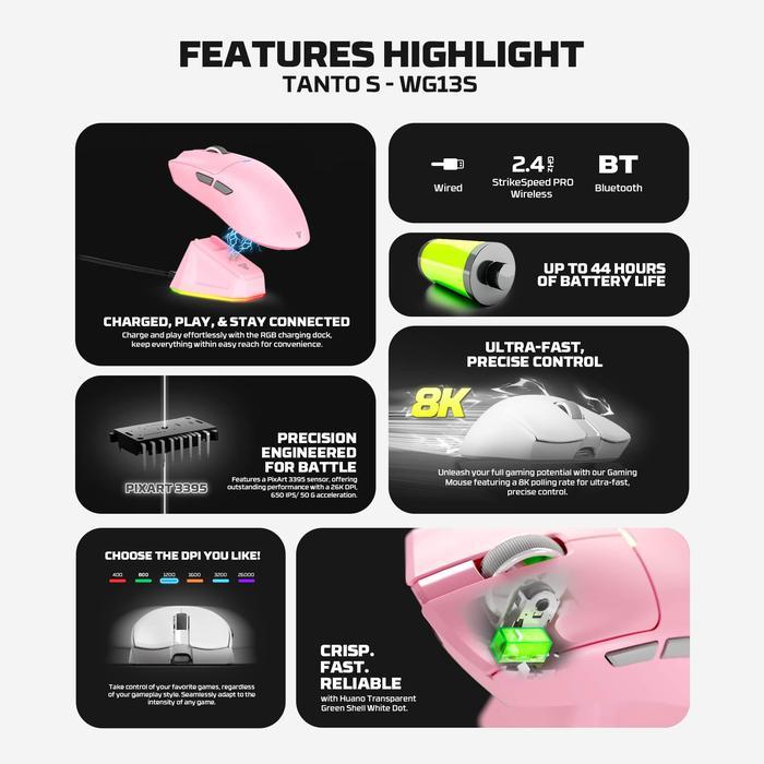 Gaming Mouse Fantech Tanto S WG13S - Image 6