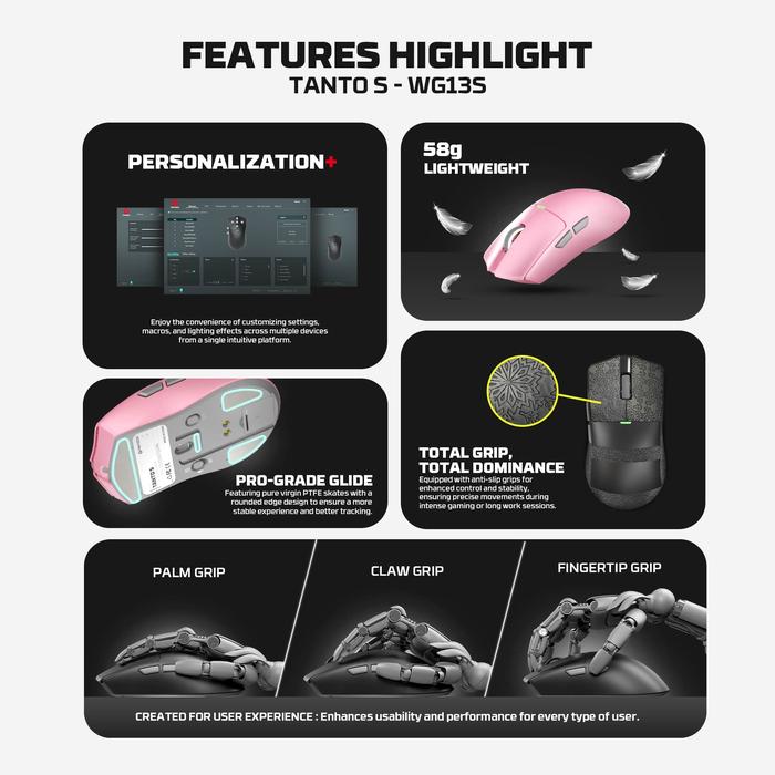 Gaming Mouse Fantech Tanto S WG13S - Image 7