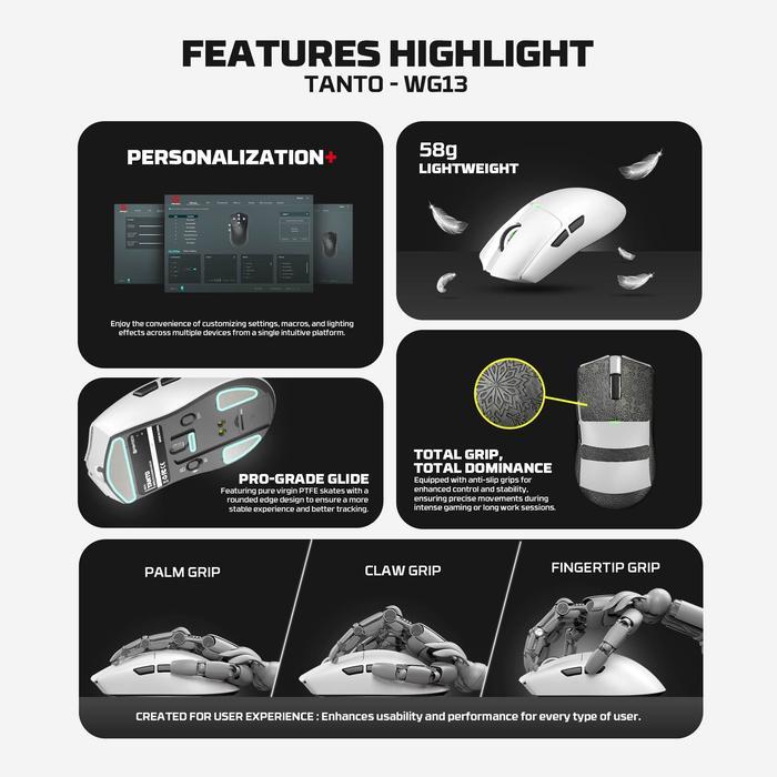Gaming Mouse Fantech WG13 Tanto - Image 3