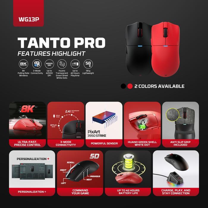 Gaming Mouse Fantech Tanto Pro WG13P - Image 2