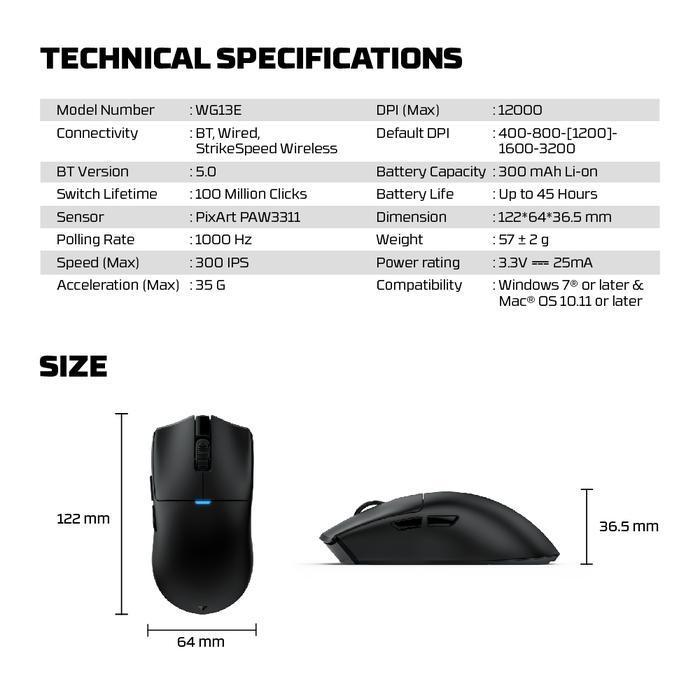 Gaming Mouse Fantech Tanto E WG13E - Image 9