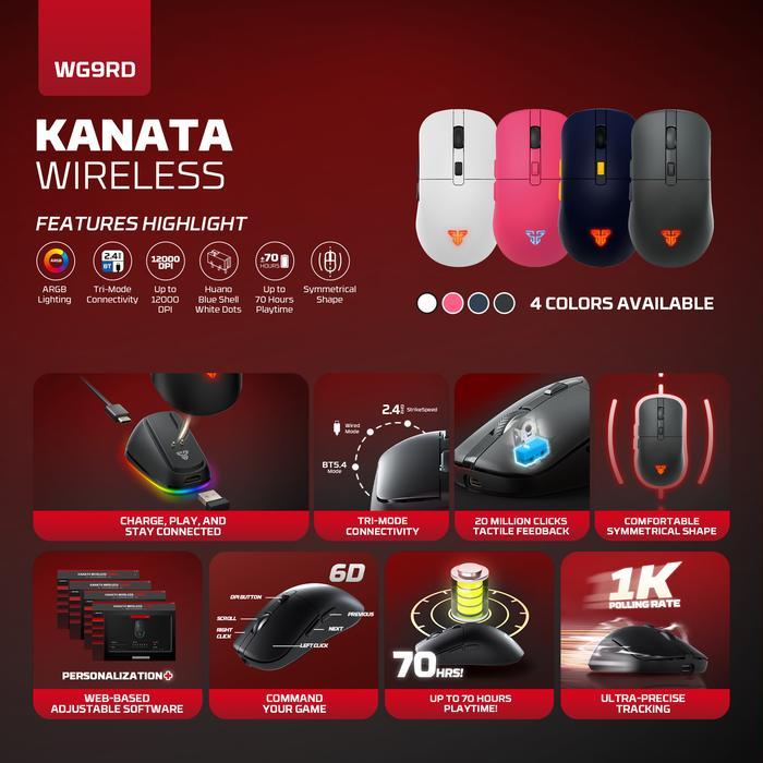 Gaming Mouse Fantech Kanata WG9RD - Image 2