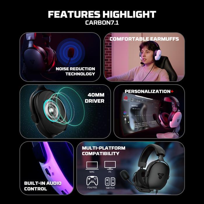 Gaming Headset Fantech CARBON 7.1 HG30 - Image 2