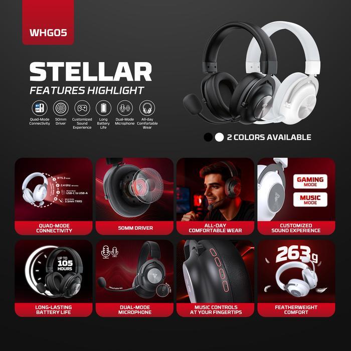 Fantech Stellar WHG05 Wireless Headset - Image 2