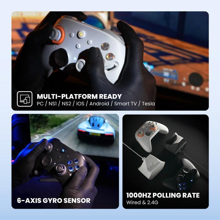 Gamepad Rexus Daxa Ezoth AX10 TMR Joystick & Swappable ABXY - Wireless Gaming Controller PC/ Android - Image 4