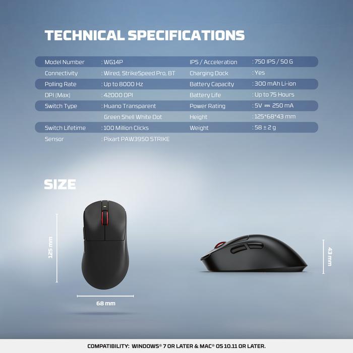 Gaming Mouse Fantech YARI PRO WG14P - Image 7