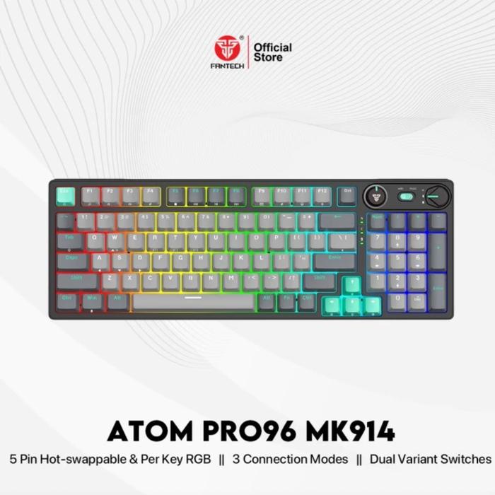 Fantech ATOM PRO96 MK914 RGB Wireless - 65% Mechanical Gaming Keyboard - Image 9