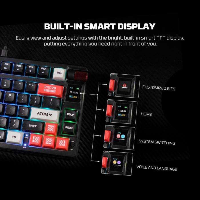 Fantech ATOM PRO79 MK917 RGB Wireless - 65% Mechanical Gaming Keyboard - Image 4