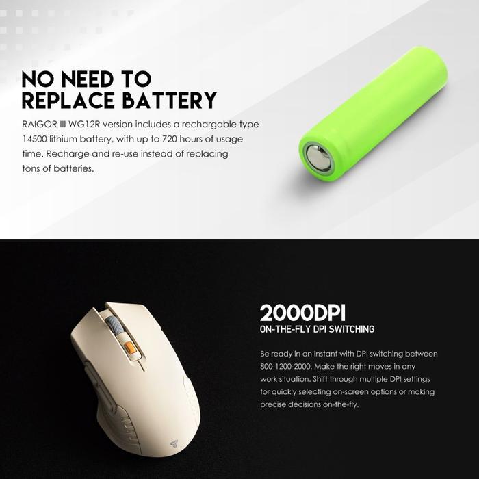 Gaming Mouse Fantech RAIGOR III WG12 - Image 3