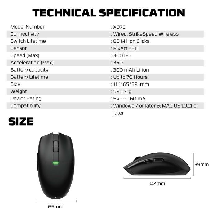 Gaming Mouse Fantech ARIA E XD7E - Image 6
