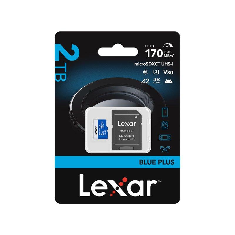 Lexar Blue Plus microSDXC UHS-I A2 2TB - Micro SD + Adapter - Image 3