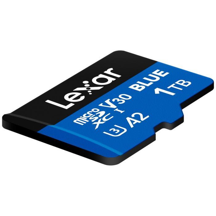 Lexar Blue MicroSDXC UHS-I A2 1TB - Micro SD + Adapter - Image 3