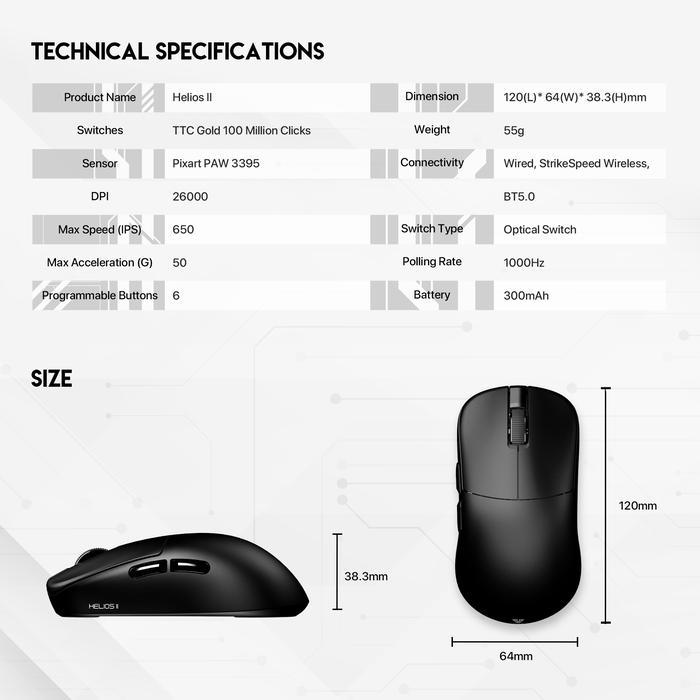 Gaming Mouse Fantech HELIOS II PRO XD3V3 1K - Image 7