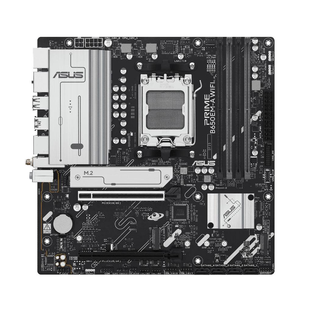 Motherboard ASUS PRIME B650EM-A WIFI (AM5, AMD, B650, DDR5, USB3.2, SATA3) - Image 2