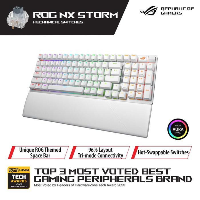 ASUS ROG Strix Scope II 96 Wireless Moonlight Gaming Keyboard, 96% layout - Image 8