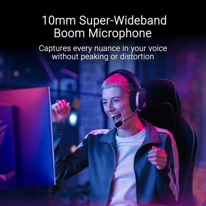 ASUS ROG Pelta Wireless Gaming Headset, ROG SpeedNova 2.4GHz, USB-C, Lightweight 309g - Image 4